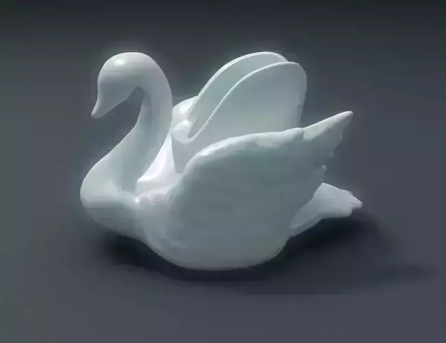 Swan Vase 3D print model