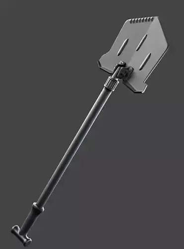 Collapsible shovel Free 3D model