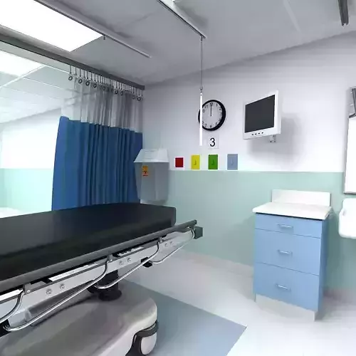 Shock ICU Room 3D model