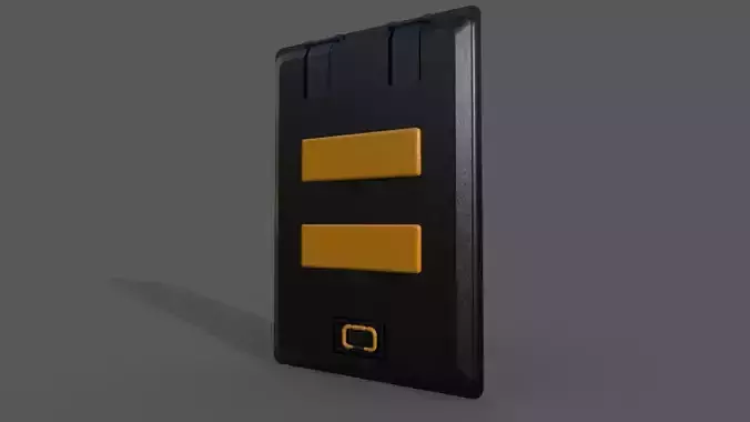 simple SciFi Hatch Low-poly 3D model