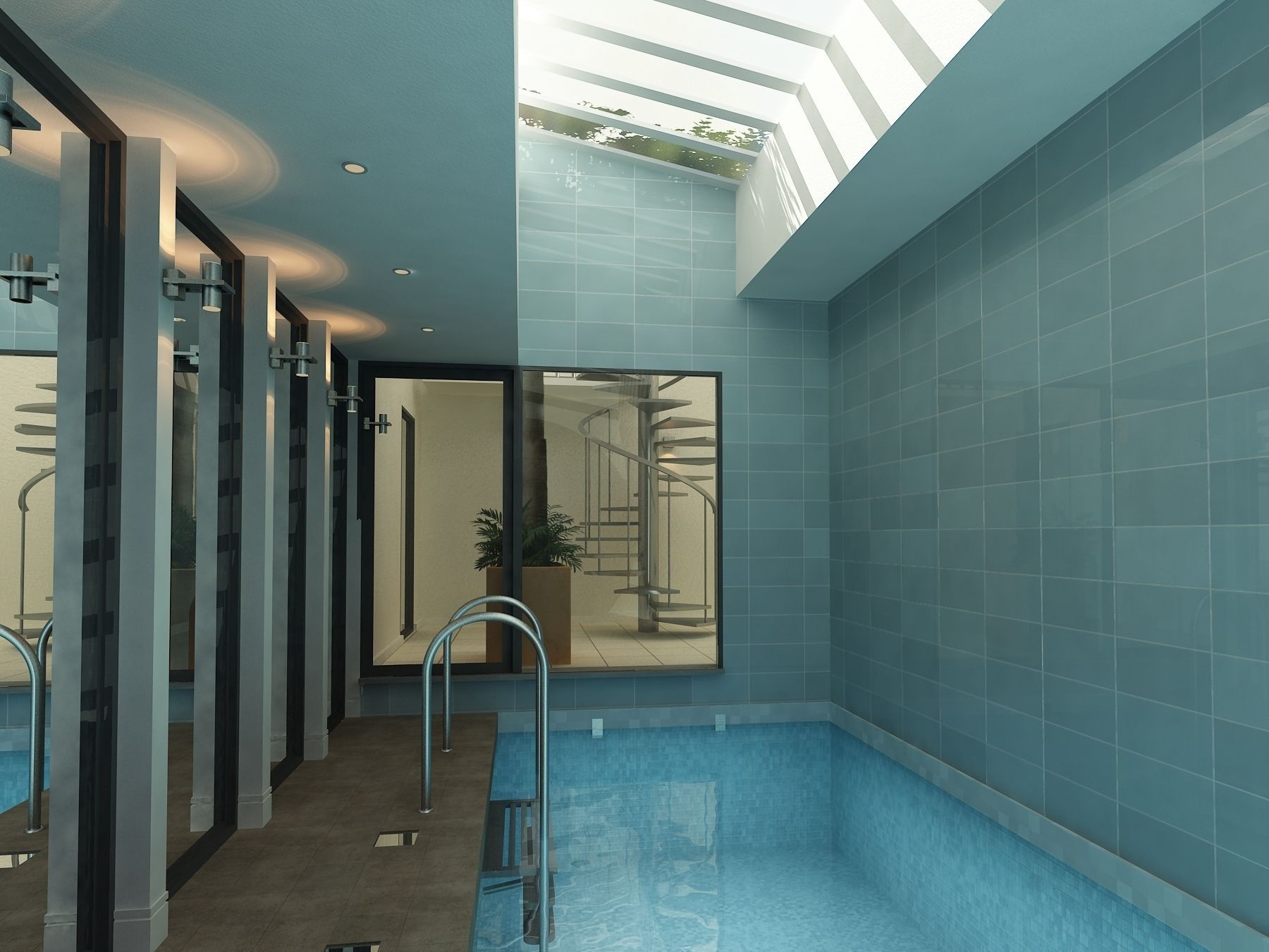 Two Indoor Pools 3D model_3