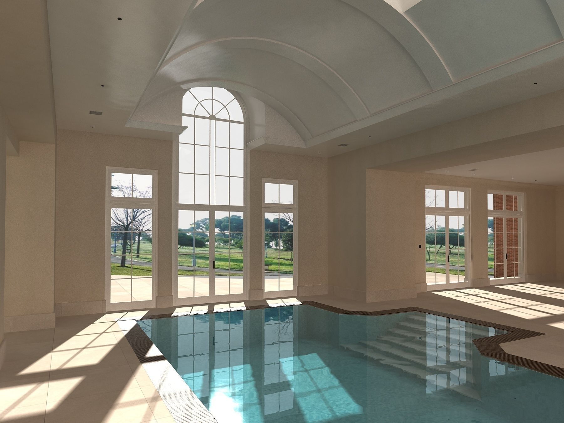 Two Indoor Pools 3D model_1