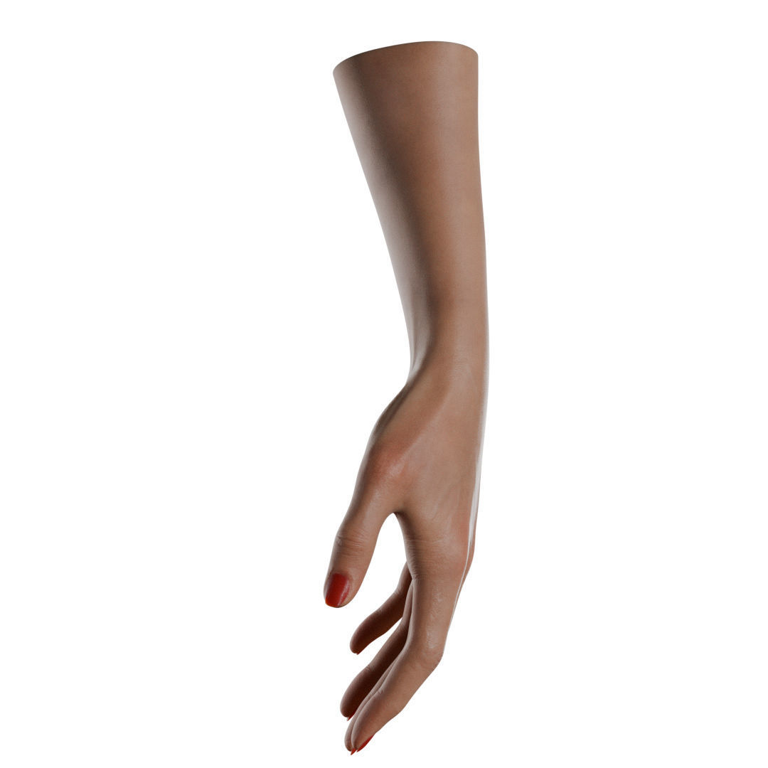 Female Hand Low-poly 3D model_13