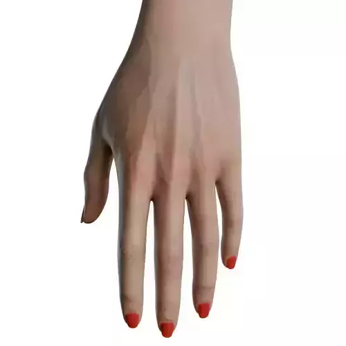 Female Hand Low-poly 3D model