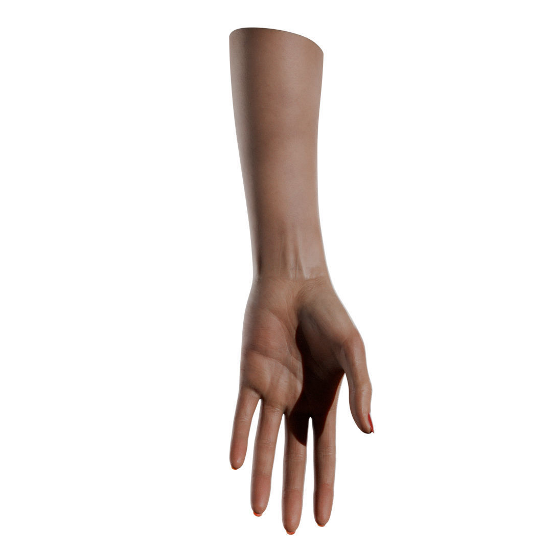 Female Hand Low-poly 3D model_15