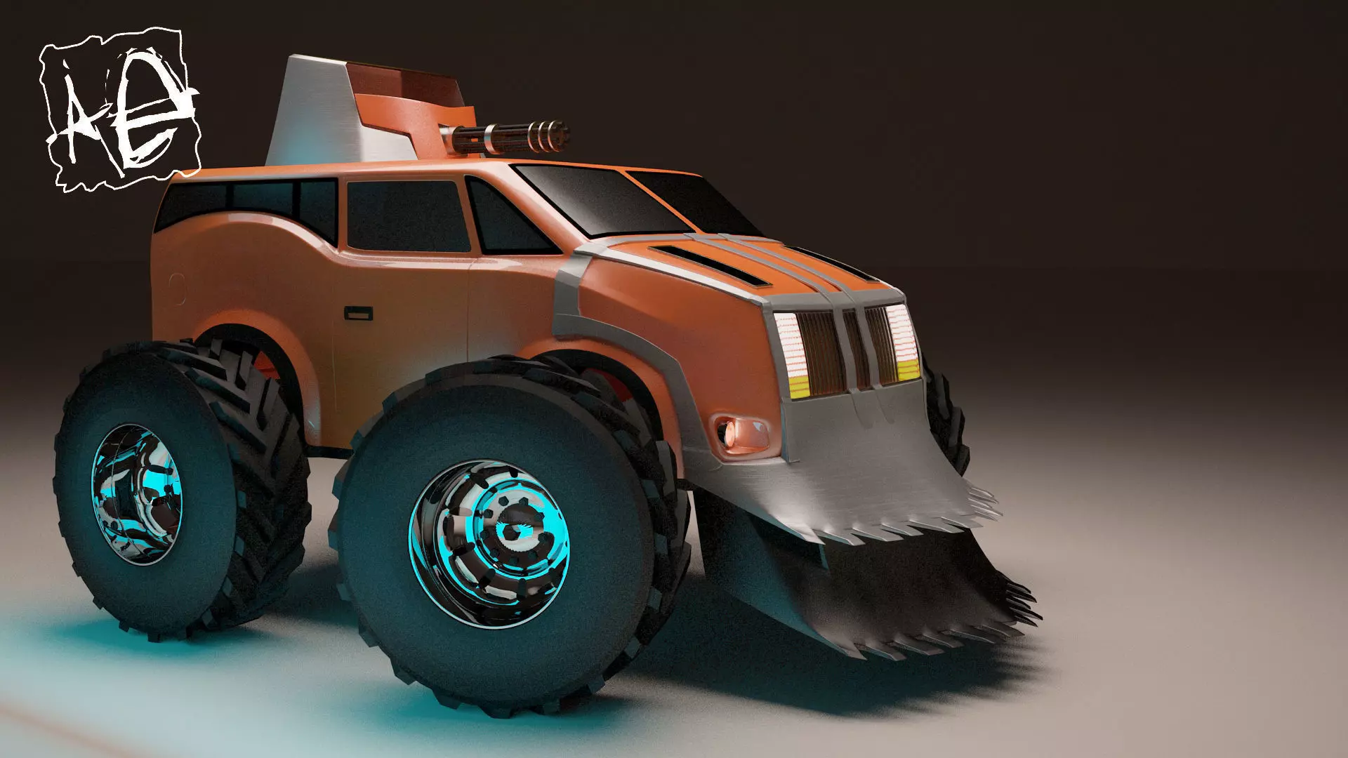 Fighting machine 3D model_0