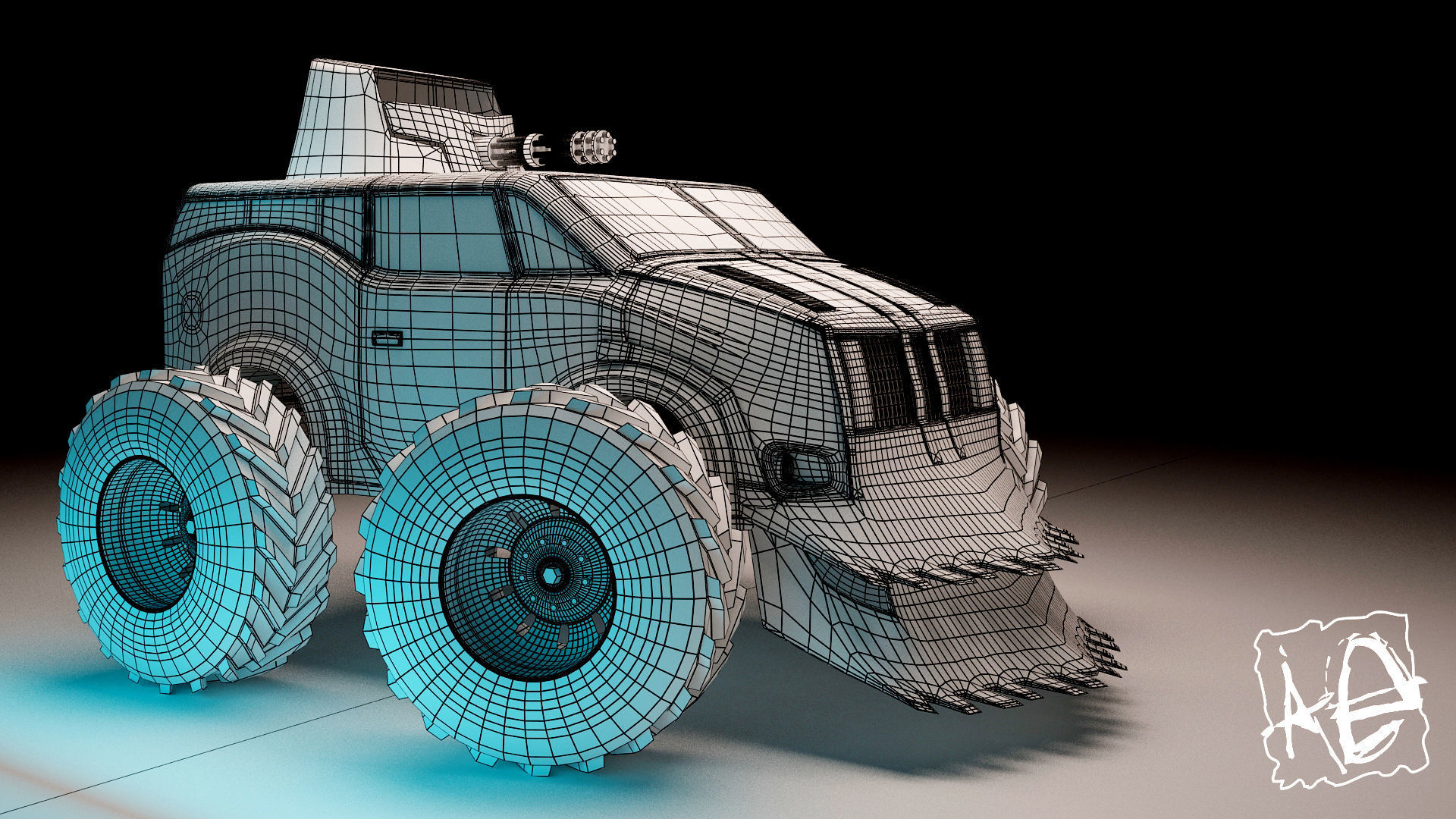 Fighting machine 3D model_1