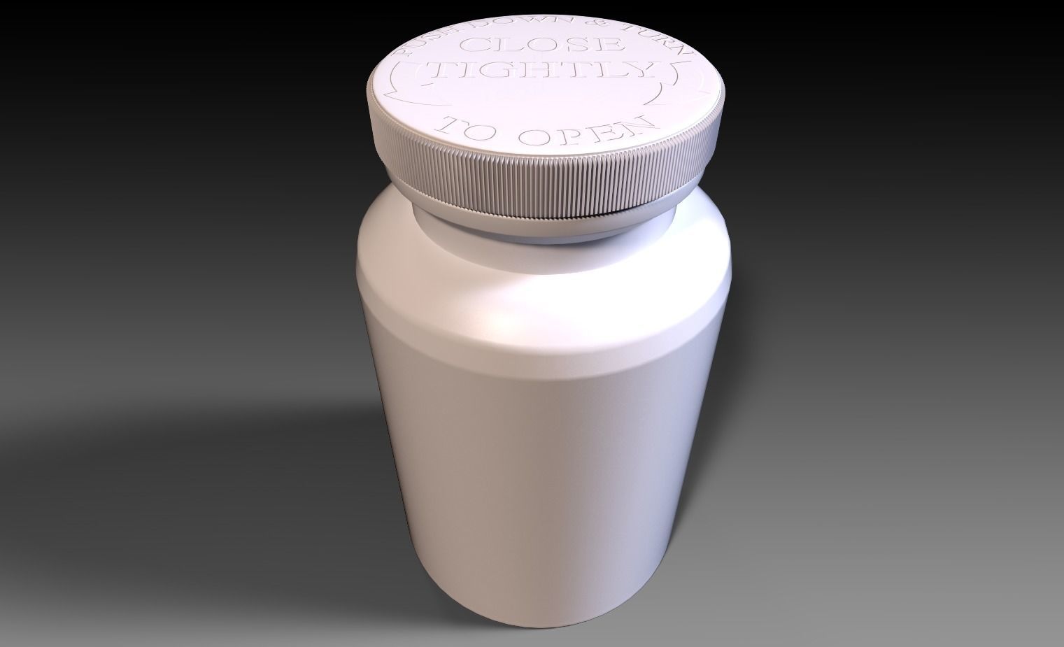 Generic Pill Bottle 3D model_1