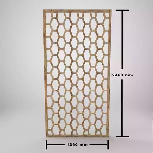 Wooden Partition - Jali