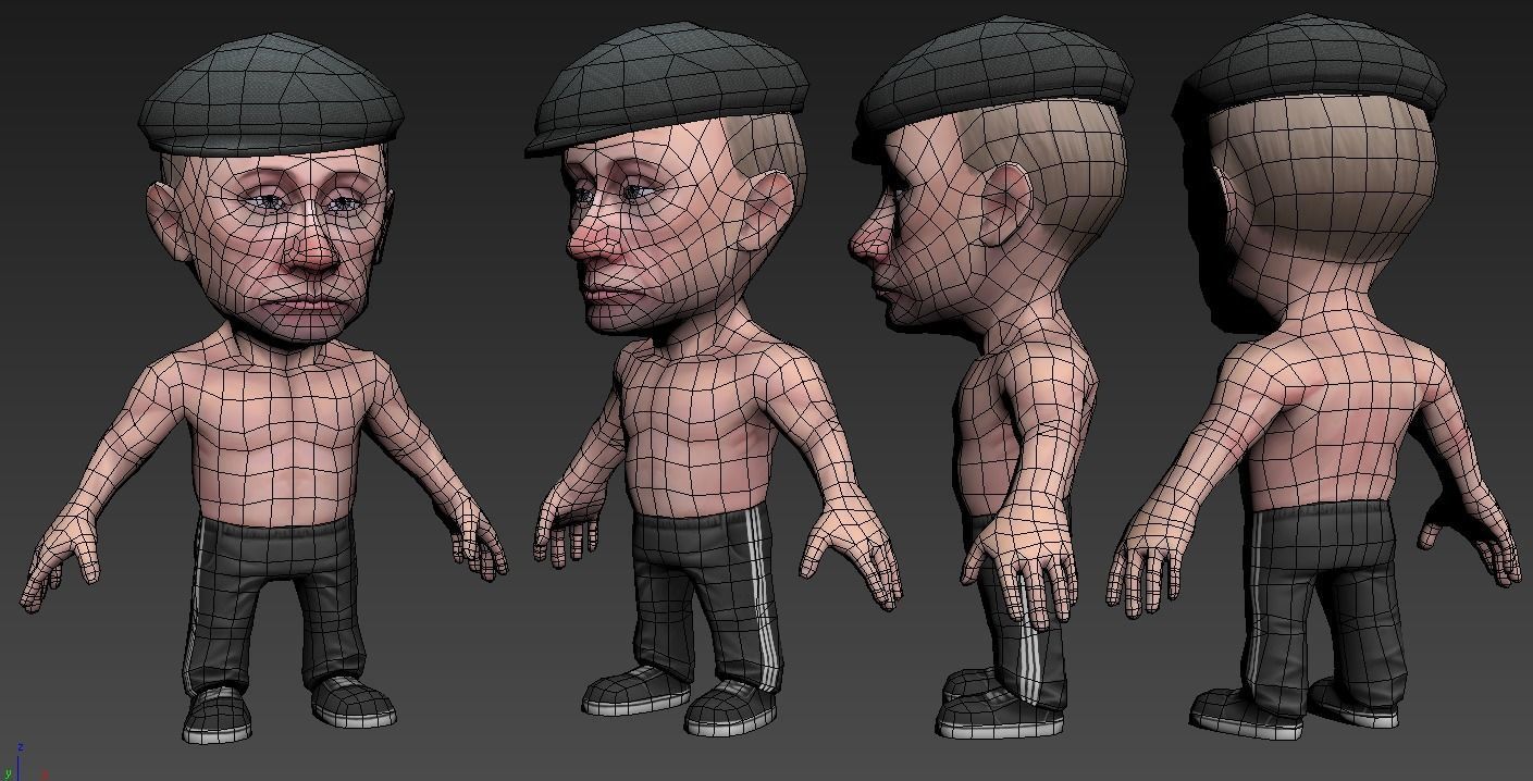 Chibii politicians - Putin - ver2 Low-poly 3D model_1