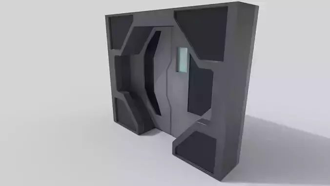 SciFi Hatch Low-poly 3D model