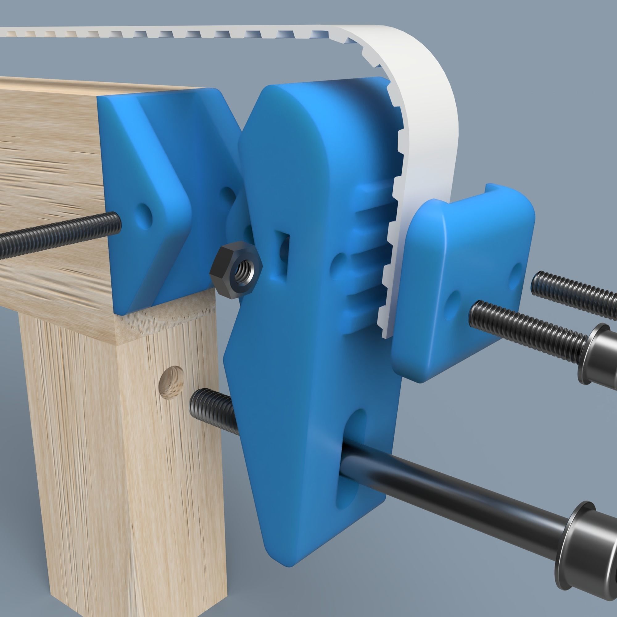 10T5 belt tensioner 3D print model_4