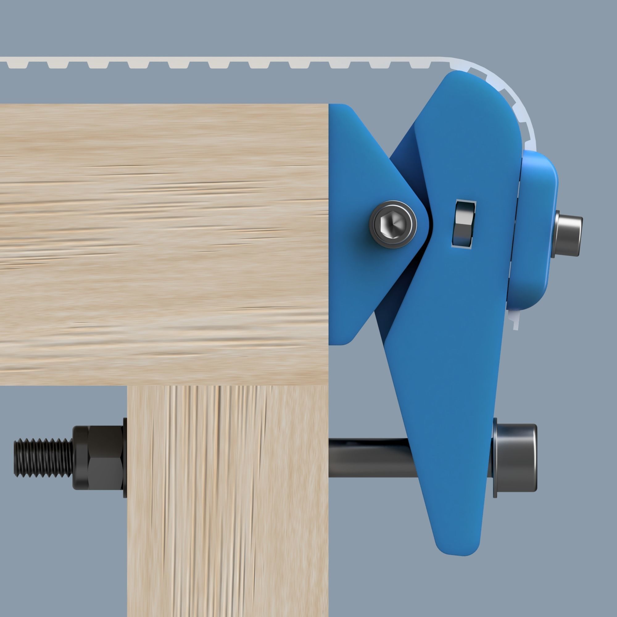 10T5 belt tensioner 3D print model_1