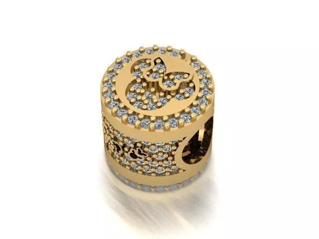 micky minnie mouse charm ball  3D print model_0