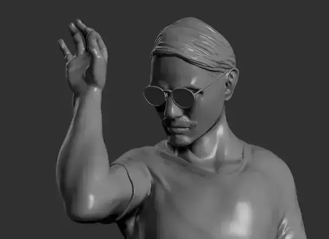 Meat Man Statue Free 3D print model