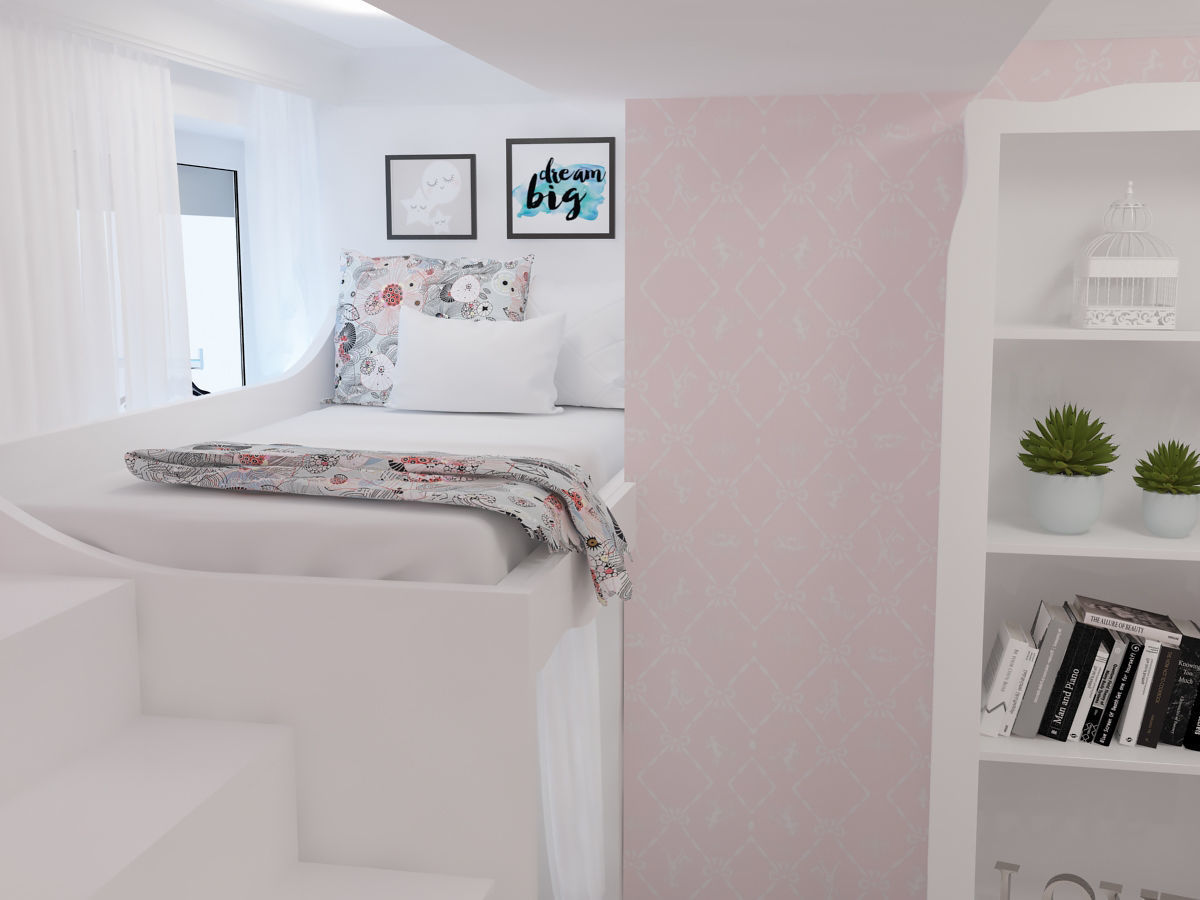 Bunk Bedroom 3D model_4