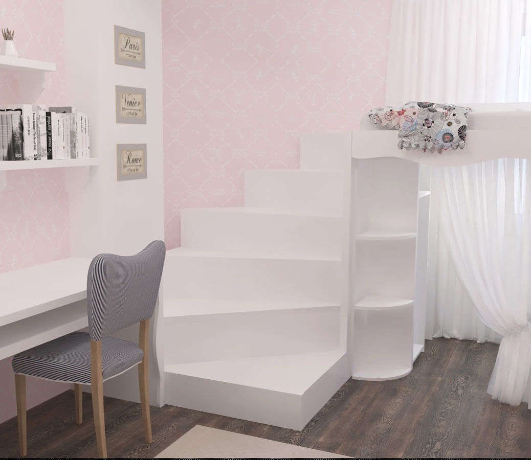 Bunk Bedroom 3D model_1