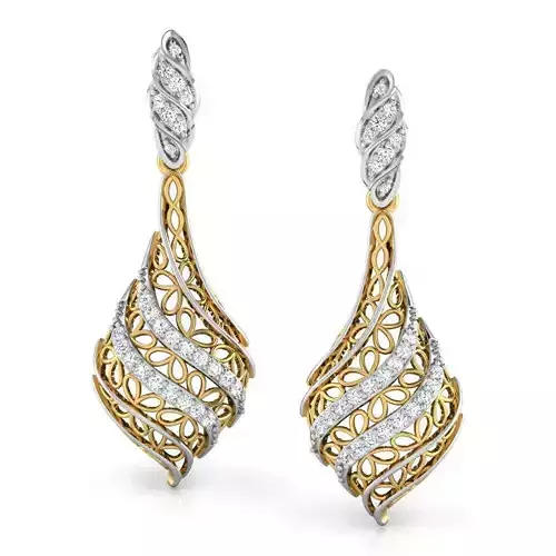 Structured Leaf Earring