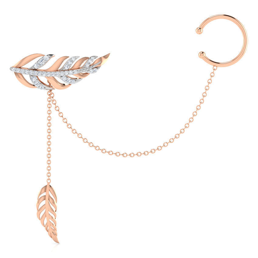 Feather Earring 3D print model_2