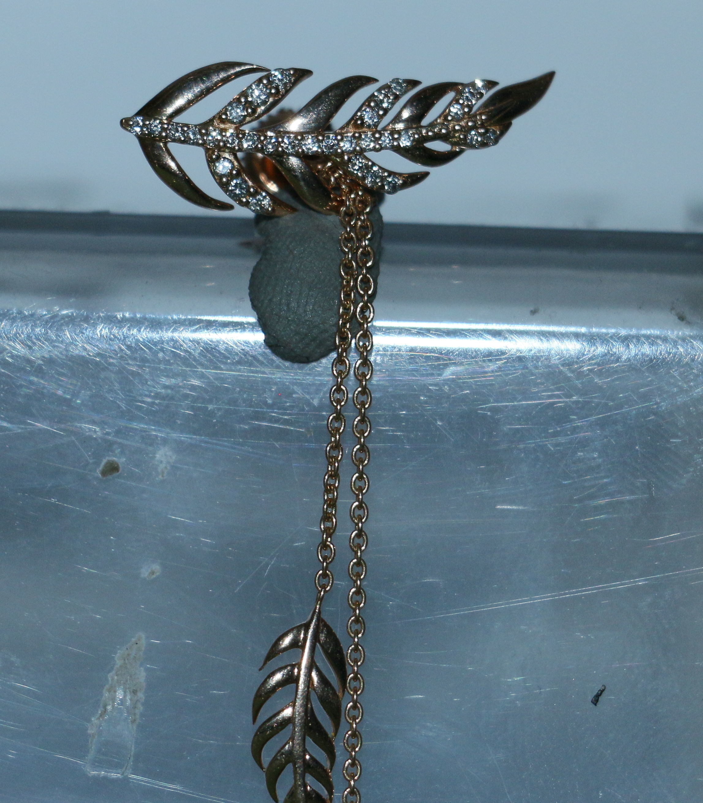 Feather Earring 3D print model_22