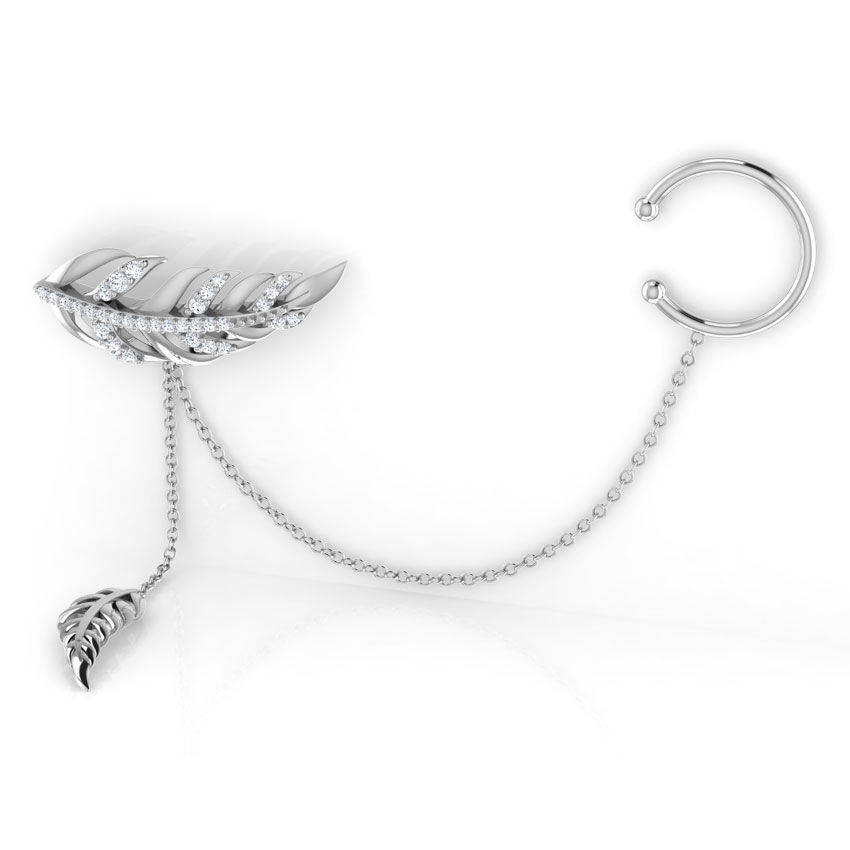 Feather Earring 3D print model_3