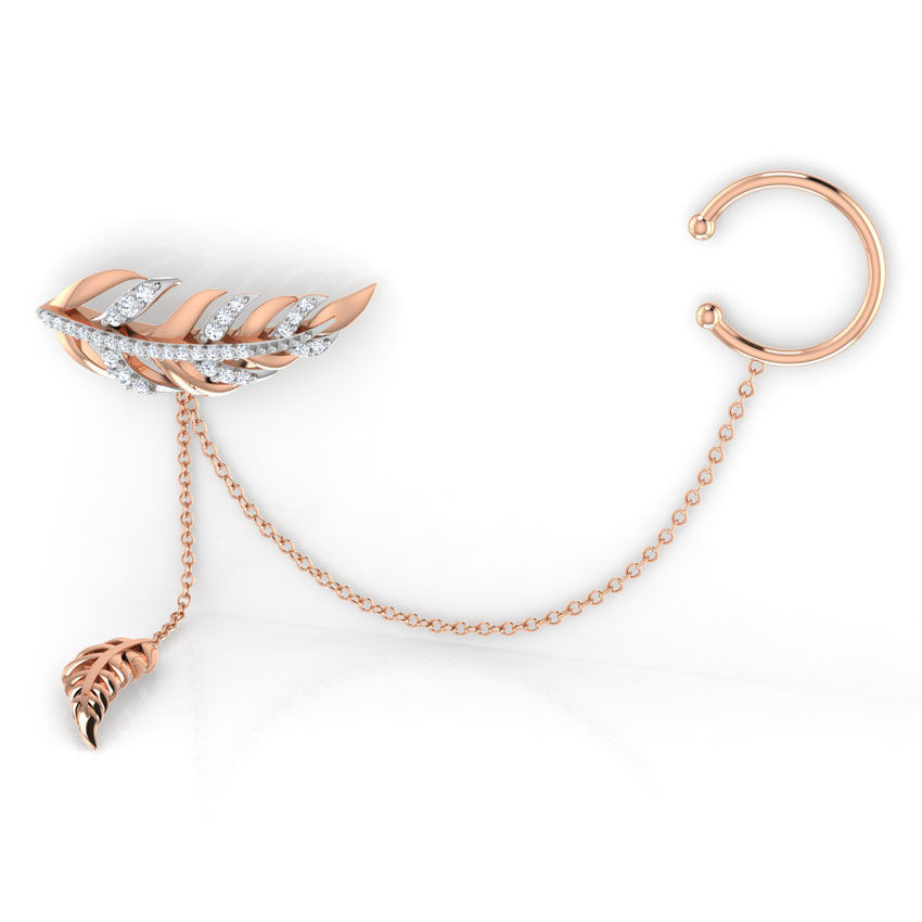 Feather Earring 3D print model_5