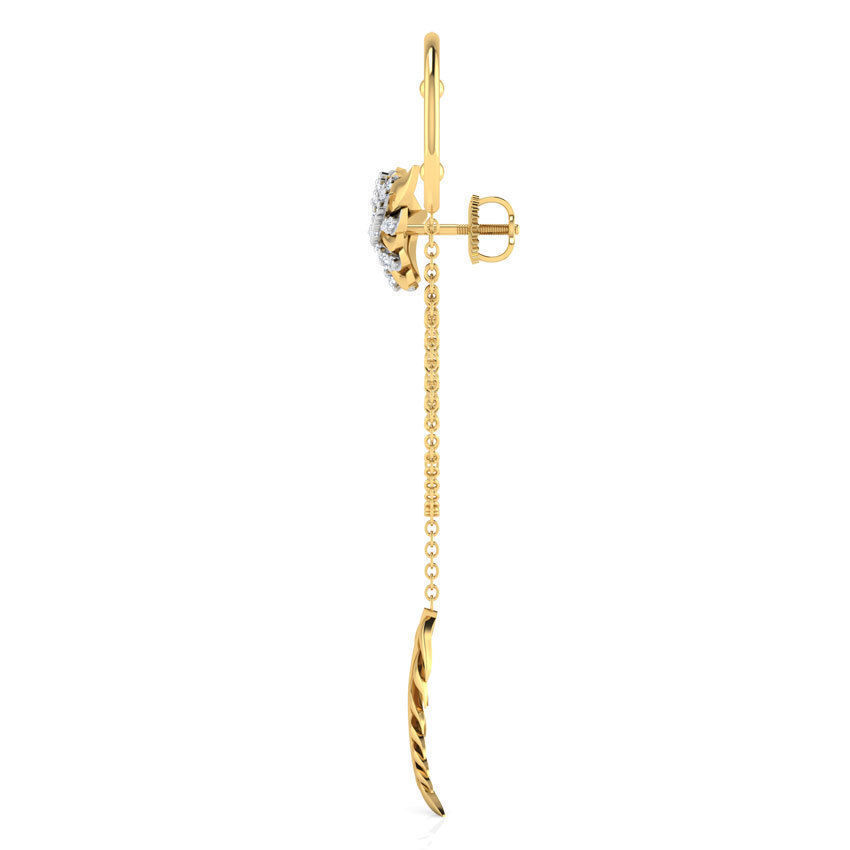 Feather Earring 3D print model_17