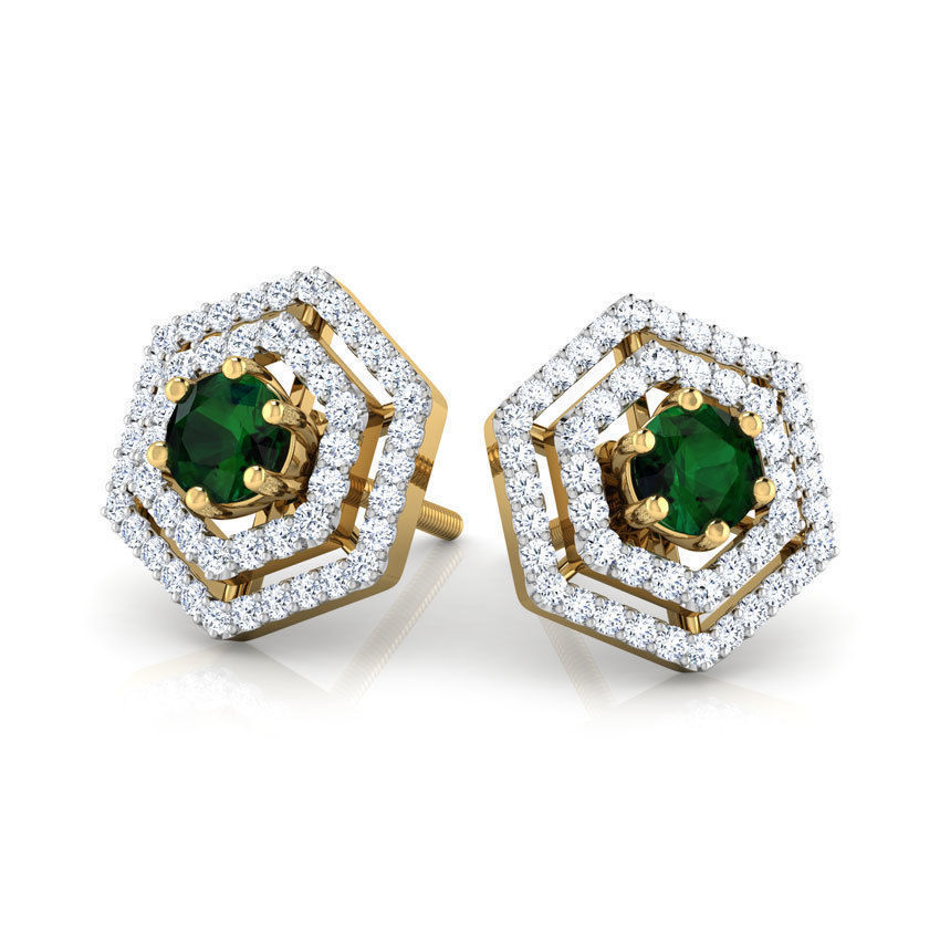 Hex Multi-Style Earring 3D print model_19