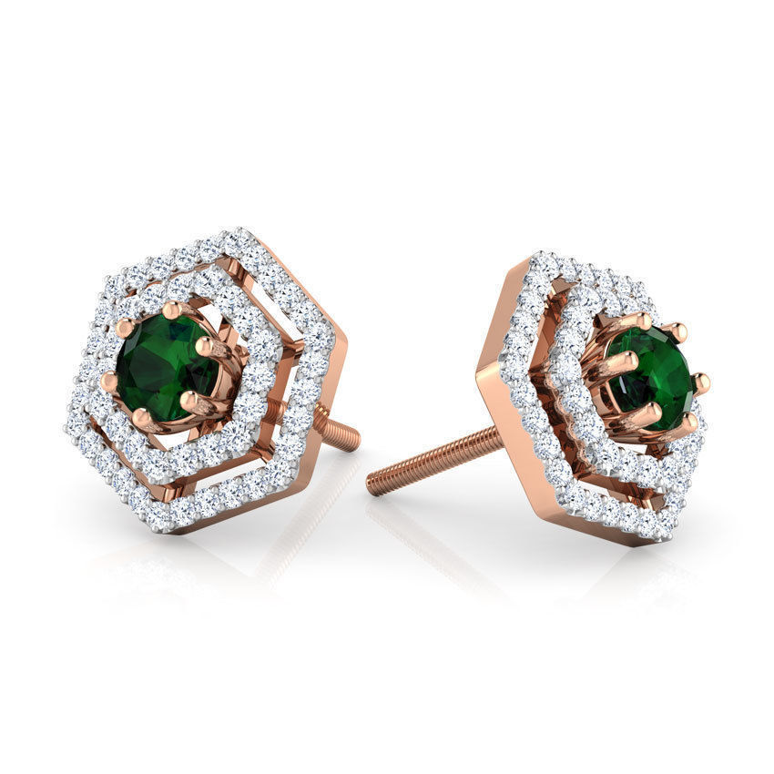 Hex Multi-Style Earring 3D print model_17