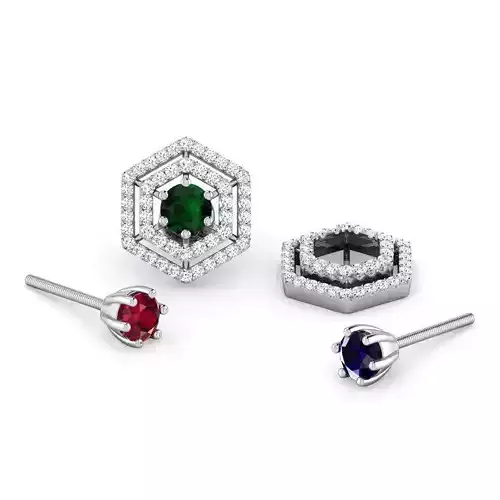 Hex Multi-Style Earring