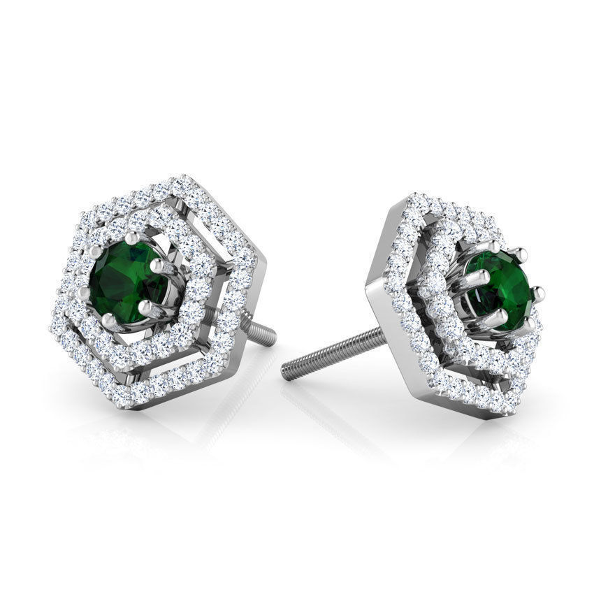 Hex Multi-Style Earring 3D print model_16