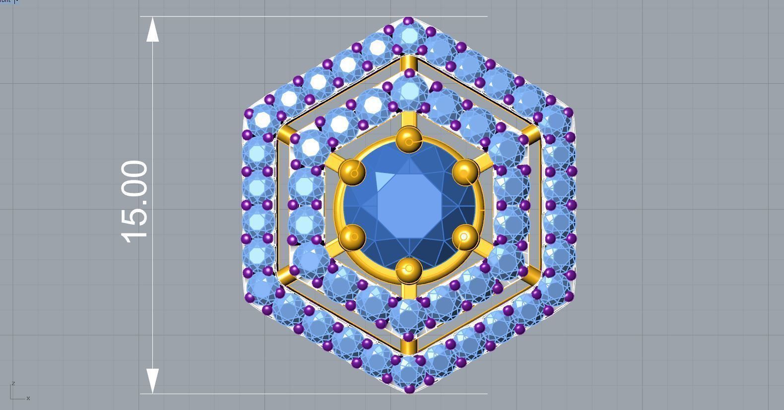 Hex Multi-Style Earring 3D print model_6