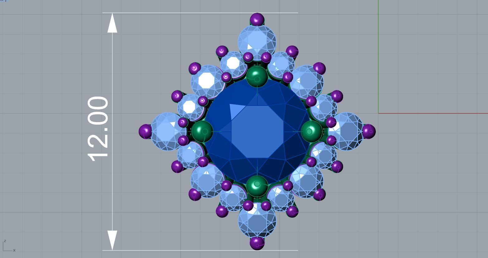 Rhombus Multi-Style Earring 3D print model_6