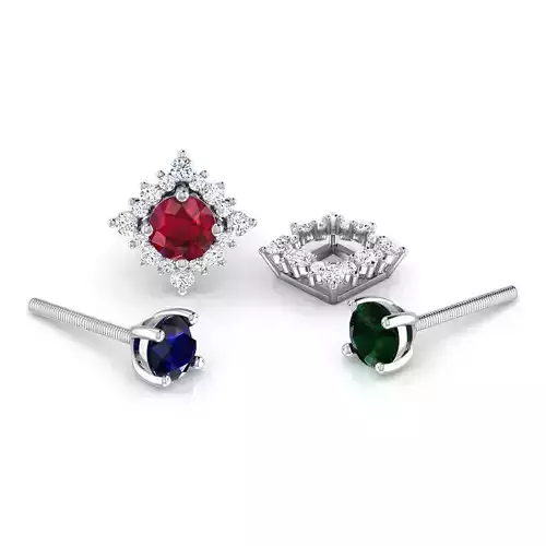 Rhombus Multi-Style Earring