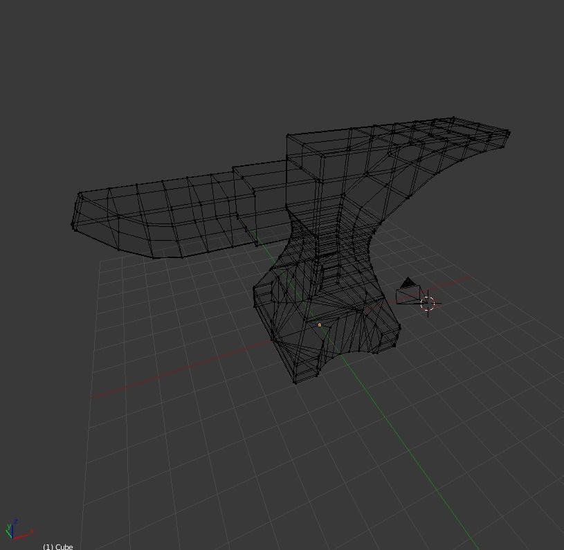 PBR Gameready Anvil metal hammer Low-poly 3D model_6