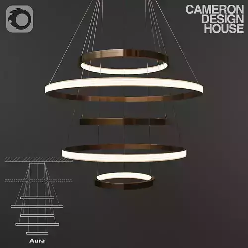 Modern ring light Cameron design house - AURA