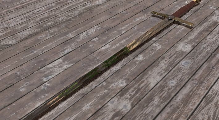 Dark Sword of Nomad Low-poly 3D model_1