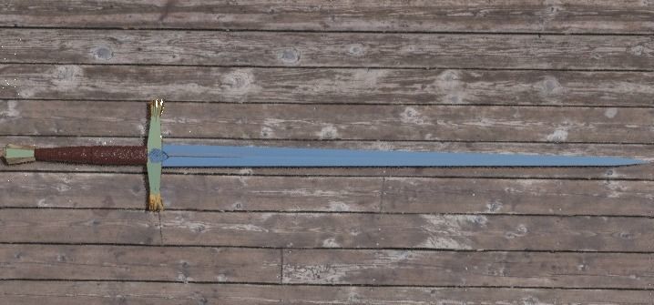 Dark Sword of Nomad Low-poly 3D model_2