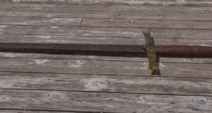 Dark Sword of Nomad Low-poly 3D model_4