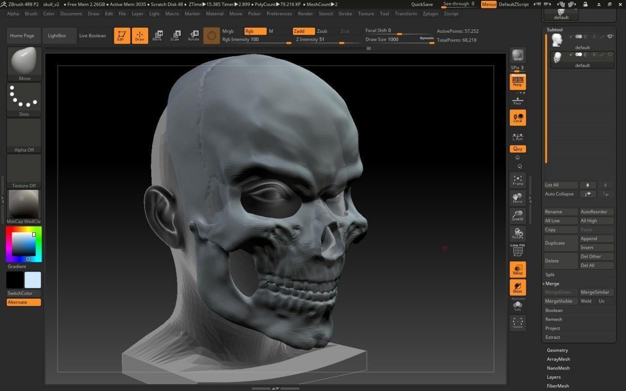 Skull mask skull mask moving jaw skull face mask halloween 3D print model_7