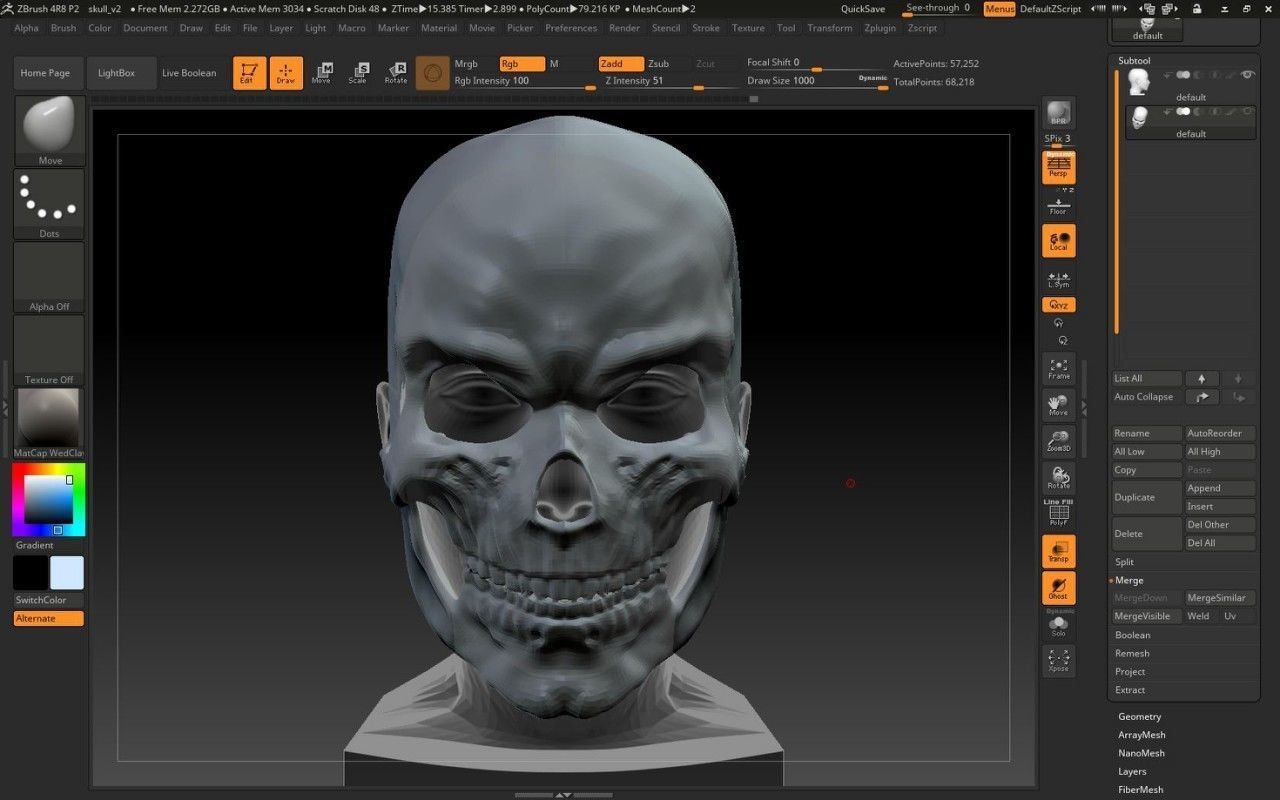 Skull mask skull mask moving jaw skull face mask halloween 3D print model_2