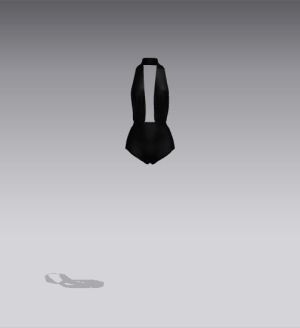 Woman swimsuits Low-poly 3D model_4