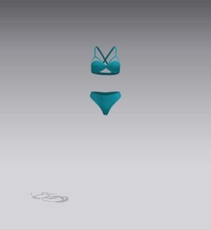 Woman swimsuits Low-poly 3D model_3