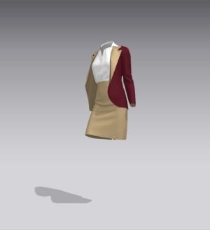 Woman in suit Free low-poly 3D model_5