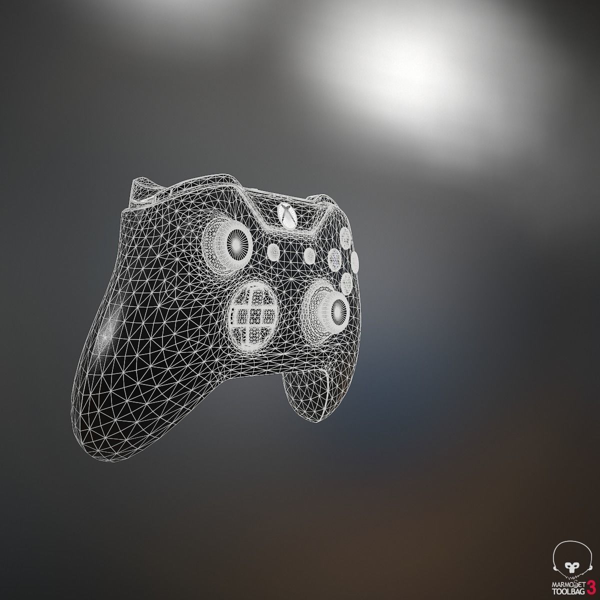 Xbox One Controller 3D model_9