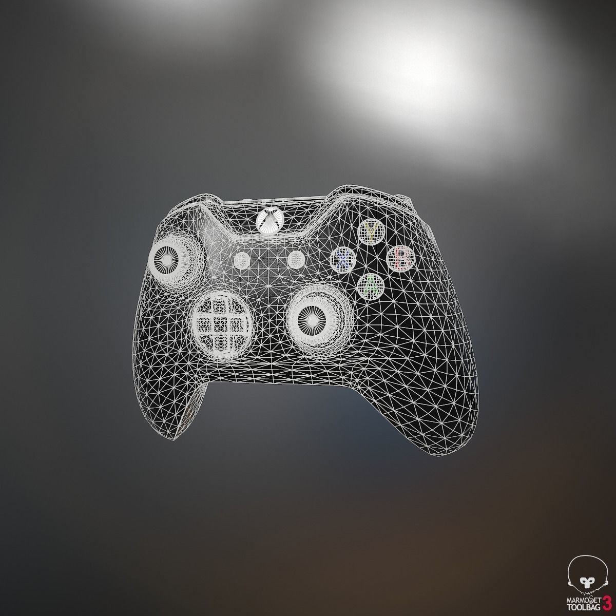 Xbox One Controller 3D model_8