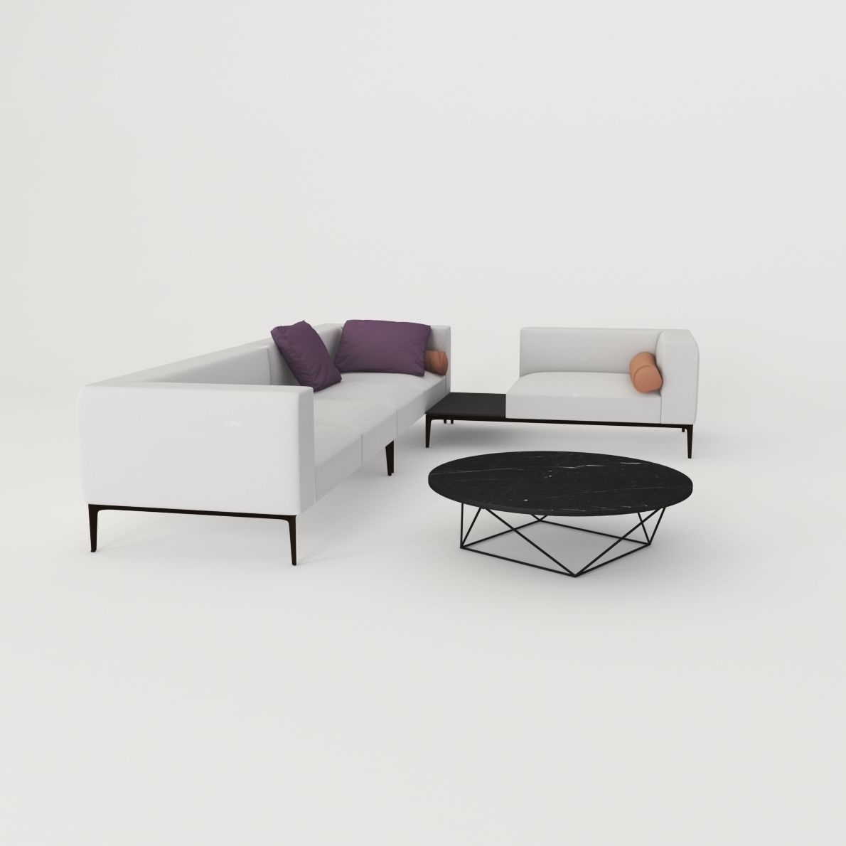 Sofa Jaan Living 782 from Walter Knoll - Design by EOOS 3D model_1