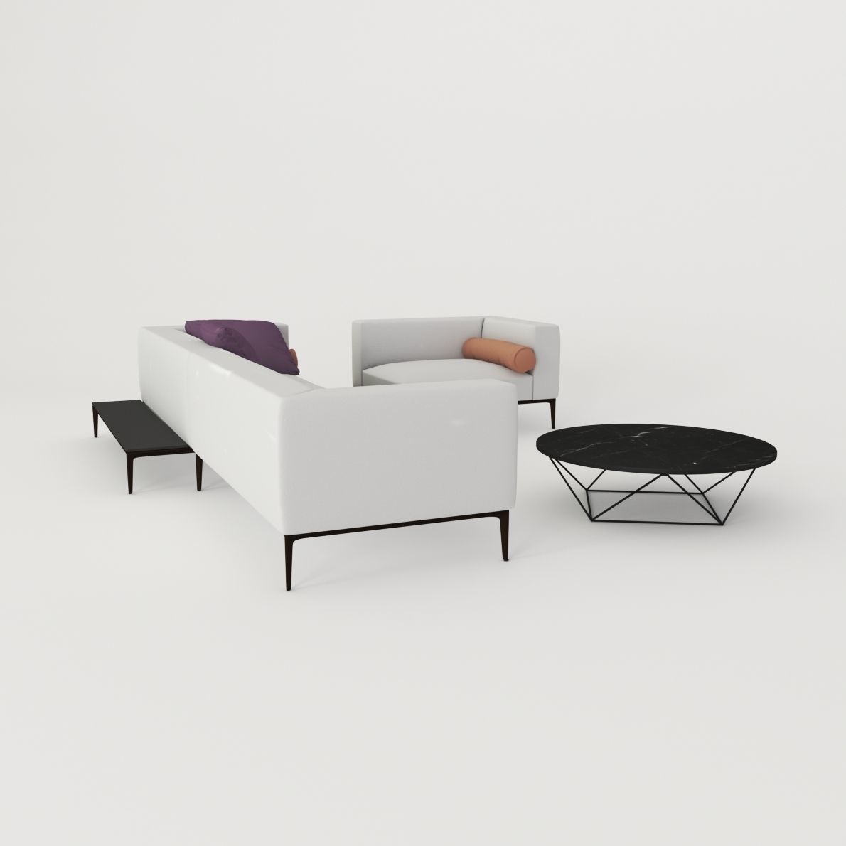 Sofa Jaan Living 782 from Walter Knoll - Design by EOOS 3D model_2