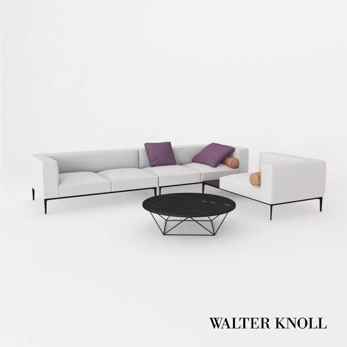 Sofa Jaan Living 782 from Walter Knoll - Design by EOOS 3D model_0