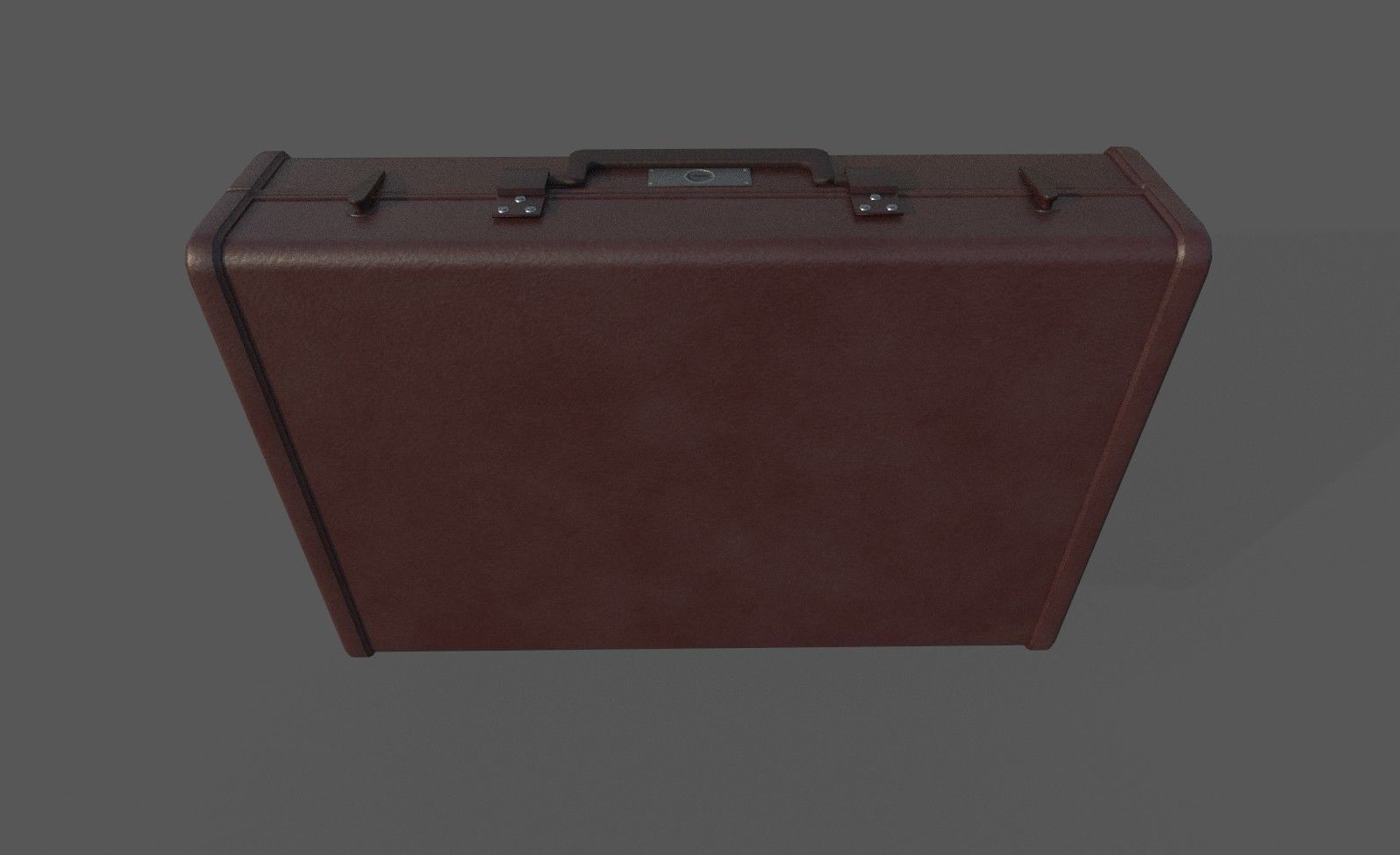 Low Poly Valise briefcase Low-poly 3D model_2